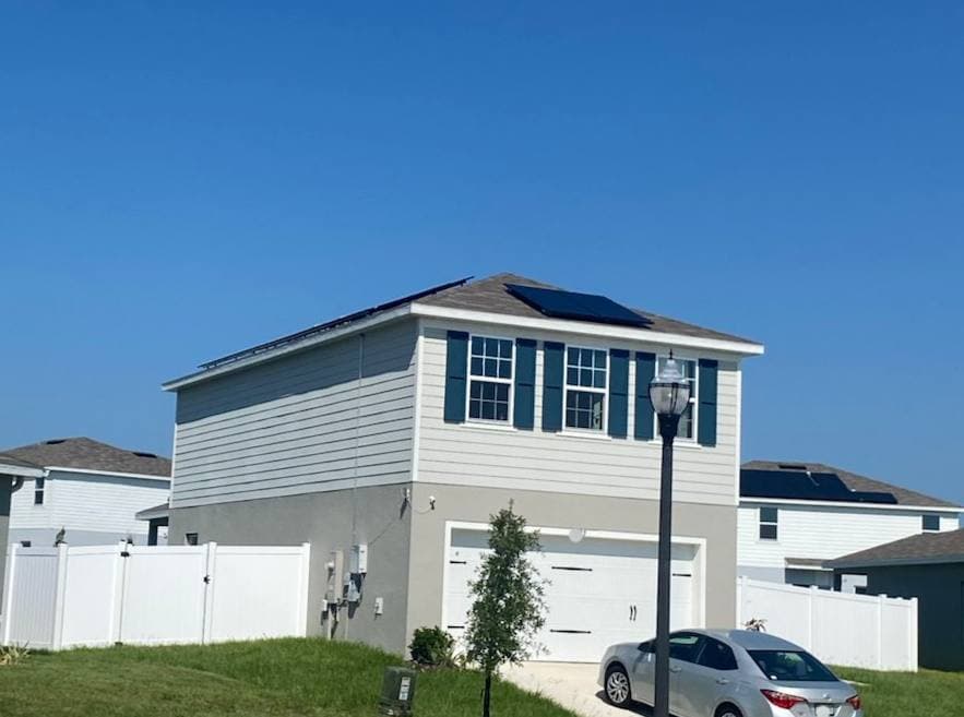 Davenport home with solar panels installed on the roof